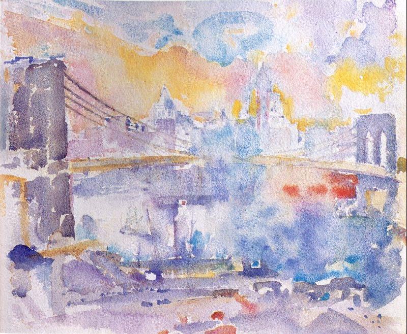 Marin, John Brooklyn Bridge oil painting image